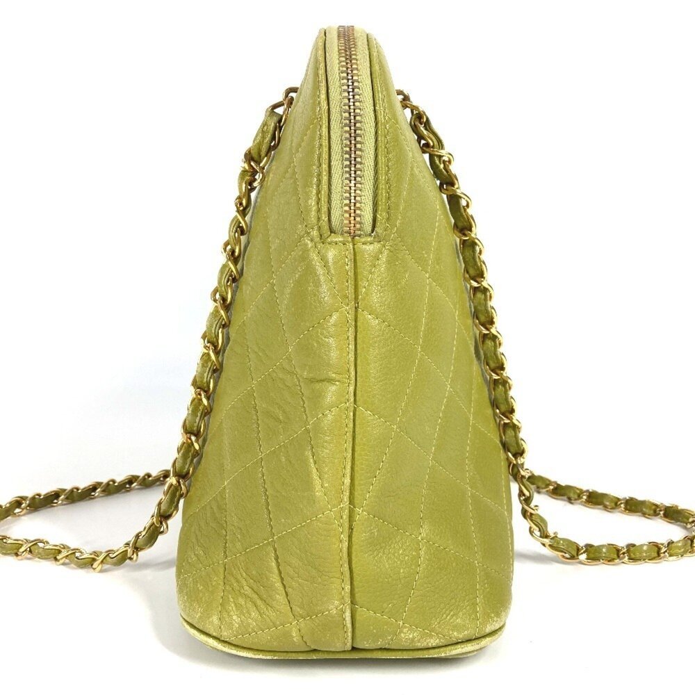 CHANEL Green Caviar Leather Shoulder Bag - Picture 3 of 16